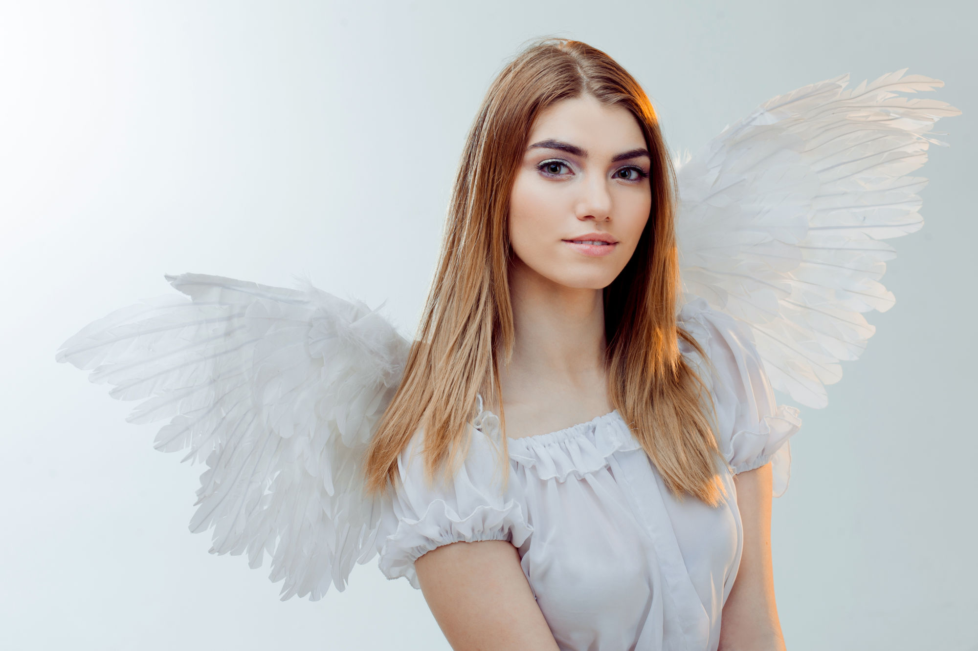Прически для образа ангелов