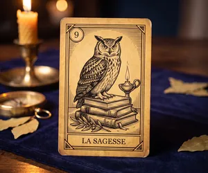 Wisdom, card 9 of the Oracle of the Triad: meaning