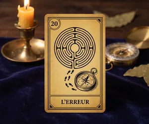 Error, card 20 of the Oracle of the Triad: meaning