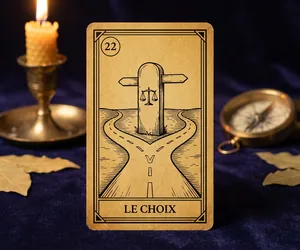 The Choice, card 22 of the Oracle of the Triad: meaning