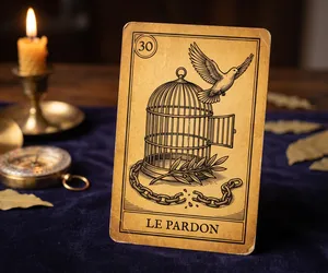 Forgiveness, card 30 of the Oracle of the Triad: meaning