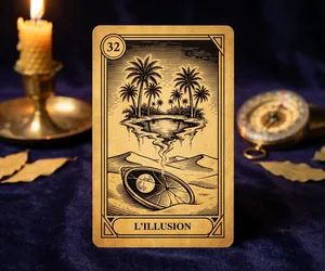 Illusion, card 32 of the Oracle of the Triad: meaning