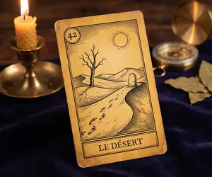 The Desert, card 42 of the Oracle of the Triad: meaning