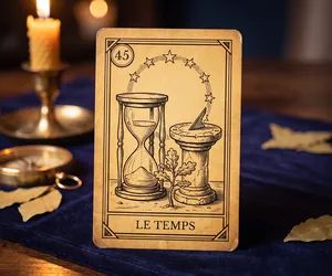 Time, card 45 of the Oracle of the Triad: meaning