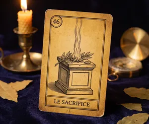 Sacrifice, card 46 of the Oracle of the Triad: meaning