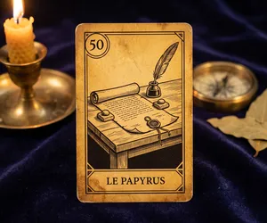 The Papyrus, card 50 of the Oracle of the Triad: meaning
