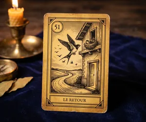 The Return, card 51 of the Oracle of the Triad: meaning