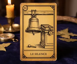Silence, card 52 of the Oracle of the Triad: meaning