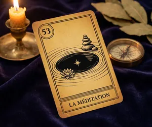 Meditation, card 53 of the Oracle of the Triad: meaning