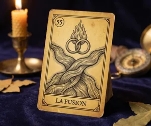 Fusion, card 55 of the Oracle of the Triad: meaning