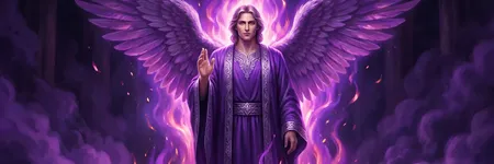 Archangel <i>Zadkiel</i>: forgiveness and violet flame