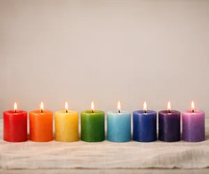 Seven chakra candles: the energy of fire for your balance
